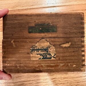 Vintage Wooden Recipe Box